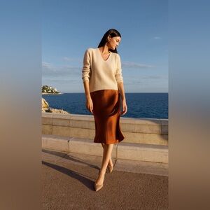 Ravella Alessa 100% Pure Silk Skirt NWT